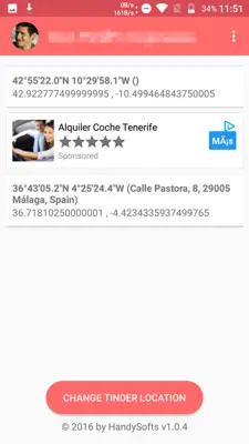 Location Changer for Tinder android App screenshot 0