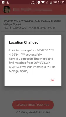 Location Changer for Tinder android App screenshot 1